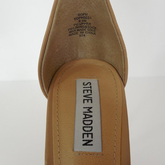 STEVE MADDEN Soph Women's Shoe 9.5 Beige Sandal Ankle Strap High Heels Open Toe - Picture 8 of 12